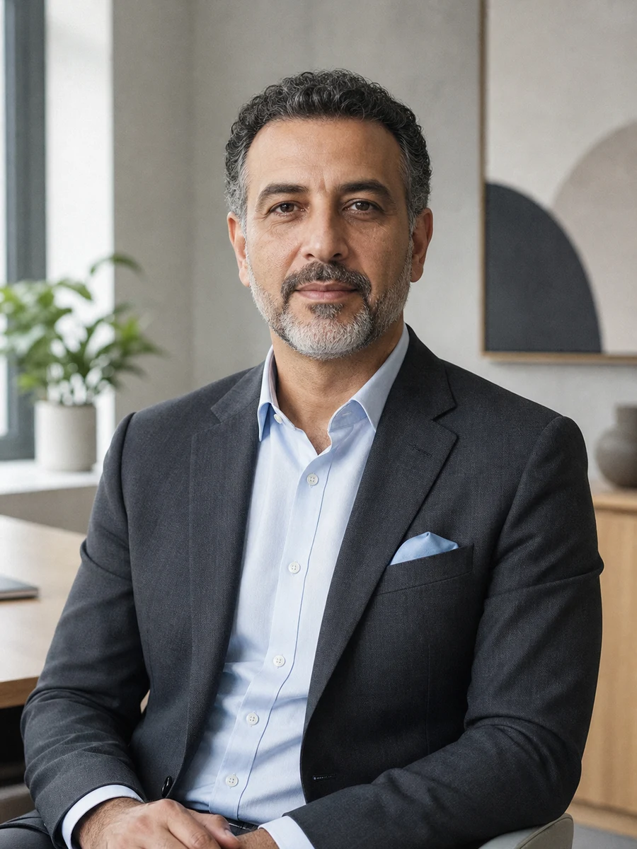 Illustrative portrait of Omar Al-Farsi